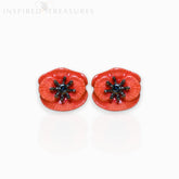 August Poppy - Earrings